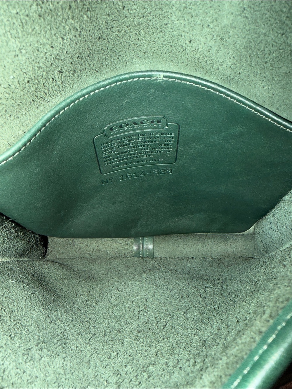 Vintage Coach Station Bag ( Forest Green ) - Picture 9 of 13